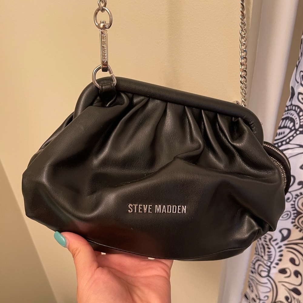 Steve Madden Black Clutch